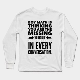 Boy Math Long Sleeve T-Shirt